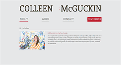 Desktop Screenshot of colleenmcguckin.com