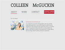 Tablet Screenshot of colleenmcguckin.com